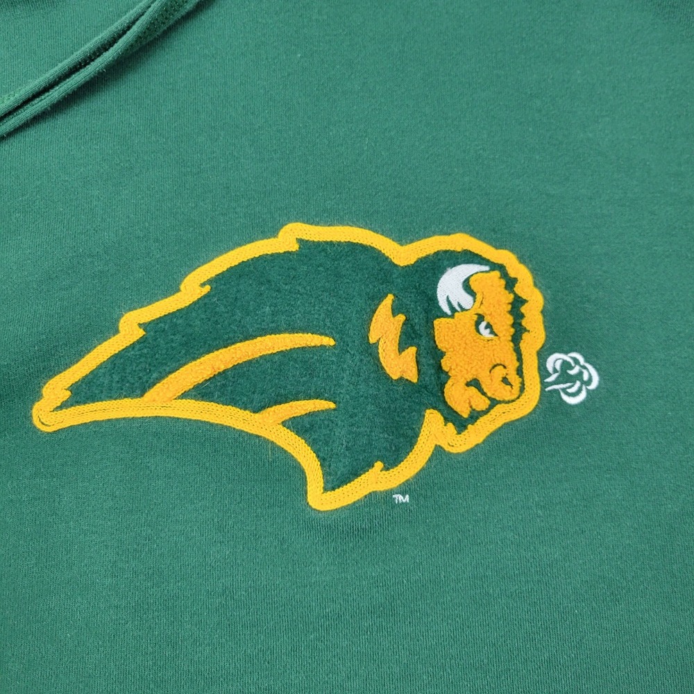 Majestic North Dakota State University Bison Hoodie Mens XXL Green Pullover NDSU